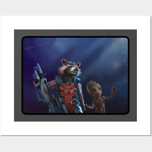 Rocket and Groot Posters and Art